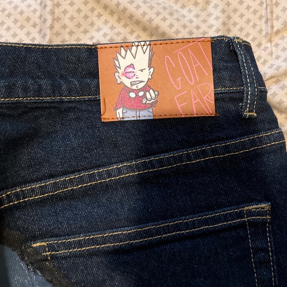 SlumpKev /Goat Farm - Grim Reaper Denim Jeans - Picture 7 of 7